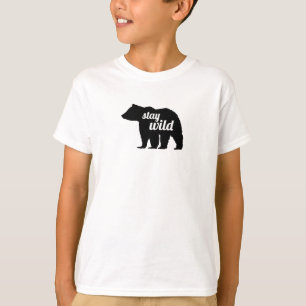 Blijf Wild Beer Silhouet T-shirt