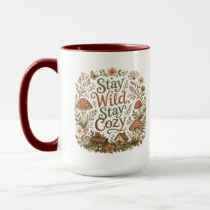 Blijf Wild Blijf Cozy Paddenstoel Cottagecore Woud Mok