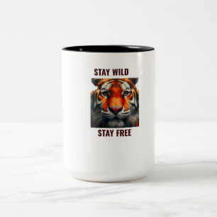 Blijf Wild Blijf Vrij Tijger Mok Wildlife koffieko