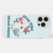 Blijf Wild Bloem Gelukkig iPhone Hoesje (Achterkant horizontaal)