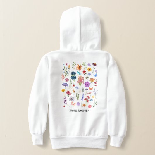 Blijf wild bloem kind (Laag Achter)