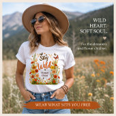 Blijf Wild Bloem Kind Boho Bloem Grafisch T-shirt
