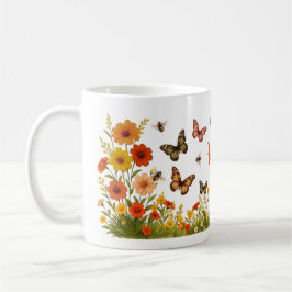 Blijf Wild Bloem Kind Boho Bloemen en Bijen Koffiemok