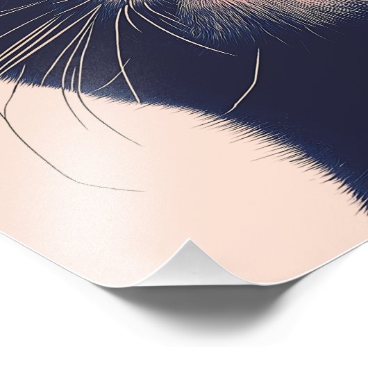 Blijf wild, Bloem Kind Kat Bloemen Foto Afdruk (Hoek)