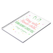 Blijf wild, bloemenkind notitieboek (Linkerzijde)