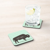 Blijf Wild Boho Buffalo  Bier Onderzetter (Rechterzijde)