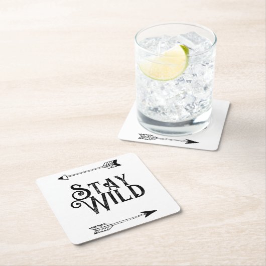 Blijf wild boho papier onderzetter (Insitu)