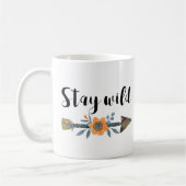 Blijf wild boho stijl waterverf mok (Links)