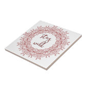 Blijf Wild Boho zigeunerontwerp Tegeltje (Zijkant)