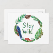 Blijf wild Briefkaart (Voorkant / Achterkant)