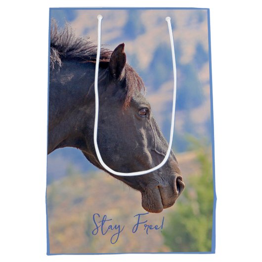 Blijf Wild, cadeautas. Medium Cadeauzakje (Achterkant)