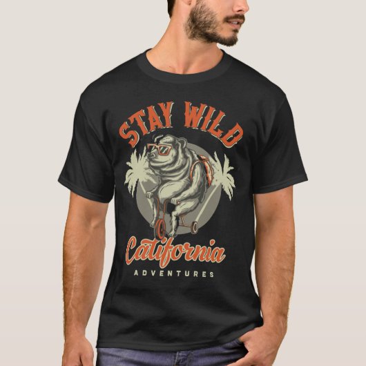 BLIJF WILD California T-shirt (Voorkant)
