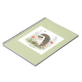 Blijf Wild Cute Egeltje Bos  Notitieboek (Linkerzijde)
