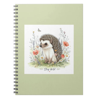 Blijf Wild Cute Egeltje Bos Notitieboek