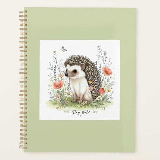 Blijf Wild Cute Egeltje Bos Planner (Voorkant)