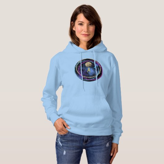 Blijf wild - Dans Maanstelsel Hoodie (Voorkant volledig)