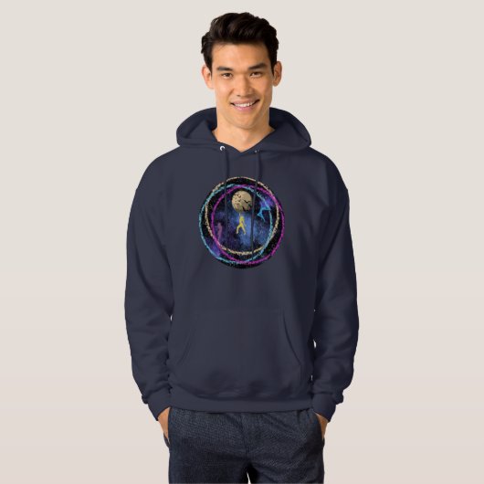 Blijf wild - Dans Maanstelsel Hoodie (Voorkant volledig)
