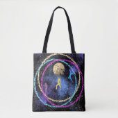 Blijf wild - Dans Maanstelsel Tote Bag (Voorkant)