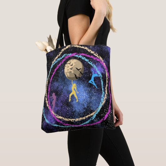 Blijf wild - Dans Maanstelsel Tote Bag (Dichtbij)