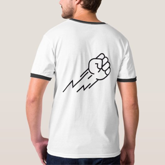 Blijf wild Droom groot Werk hard | Heren  Crew Nec T-shirt (Achterkant)