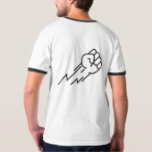 Blijf wild Droom groot Werk hard | Heren  Crew Nec T-shirt (Achterkant volledig)