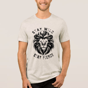 Blijf wild en blijf fel Tri-Blend shirt