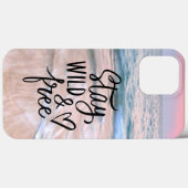 Blijf wild en vrij | Quote voor strandfotografie Case-Mate iPhone Case (Achterkant (horizontaal))
