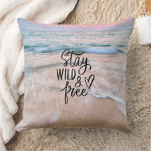 Blijf wild en vrij strand oceaan Uitzicht