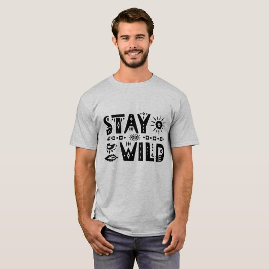 Blijf Wild Free Spirit T-shirt (Voorkant volledig)