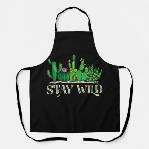 Blijf Wild Funny Cactus Schort