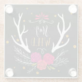 Blijf Wild Glazen Onderzetter (Achterkant)