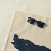 Blijf Wild Gorilla Silhouette Strandlaken (In situ)