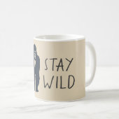 Blijf Wild Gorillasilhouet Koffiemok (Voorkant rechts)