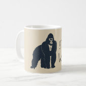 Blijf Wild Gorillasilhouet Koffiemok (Voorkant links)