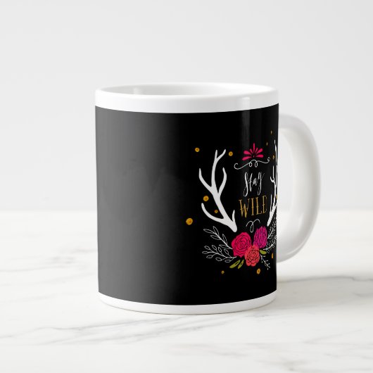 Blijf Wild Grote Koffiekop (Voorkant rechts)
