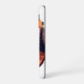 Blijf Wild: Illustratie van Zonsondergang Bos iPhone 16 Hoesje (Linkerkant)