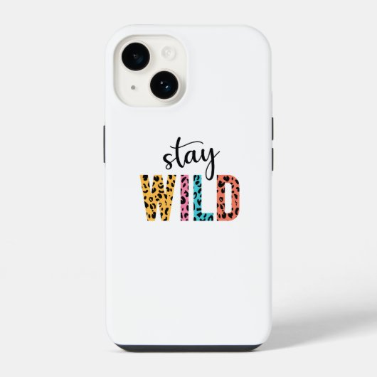 Blijf Wild iPhone Hoesje (Achterkant)