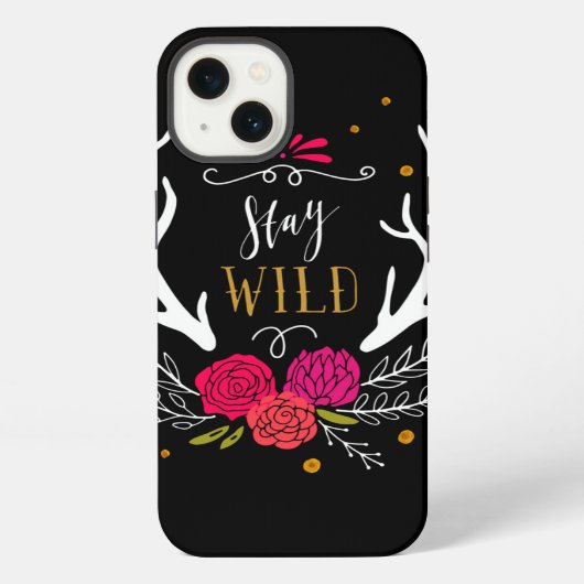 Blijf Wild iPhone Hoesje (Achterkant)