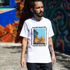 Blijf Wild, Kind van Montana | Rustieke Westerse N T-shirt