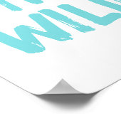 Blijf Wild Kinderen Kamer Muur Kunst Poster (Hoek)