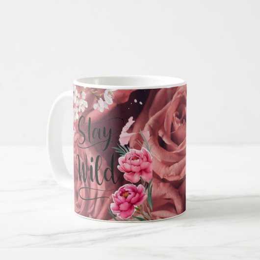 Blijf Wild Love Mok (Voorkant links)