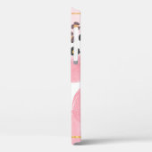 Blijf wild, luipaard print, roze cirkels Case-Mate iPhone case (Achterkant / Links)