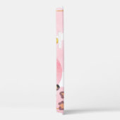 Blijf wild, luipaard print, roze cirkels Case-Mate iPhone case (Achterkant / Rechts)