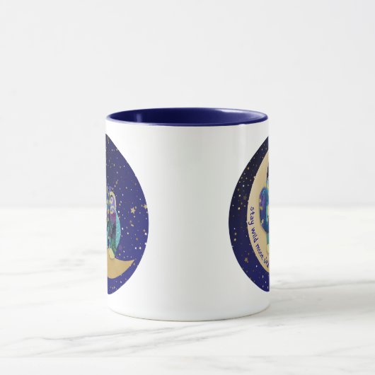 BLIJF WILD MAAN KIND Chow 11 oz mok (Midden)