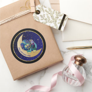 BLIJF WILD MAAN KIND Chow dog Stickers