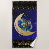 BLIJF WILD MAAN KIND Chow grooming tafel cover Strandlaken (Voorkant)