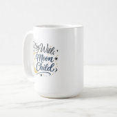 Blijf Wild Maankind Hemels Boho Koffiekop Koffiemok (Voorkant links)