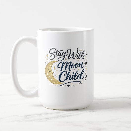 Blijf Wild Maankind Hemels Boho Koffiekop Koffiemok (Links)