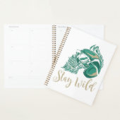 Blijf Wild Modern Baardige Schedel Planner (Display)