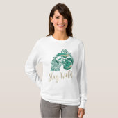 Blijf Wild Modern Baardige Schedel T-shirt (Voorkant volledig)